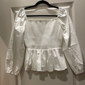 Woman’s white blouse